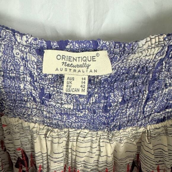 Orientique Naturally Australian Multicolor Boho Flowy Mini Skirt Women sz US MD - Picture 2 of 7